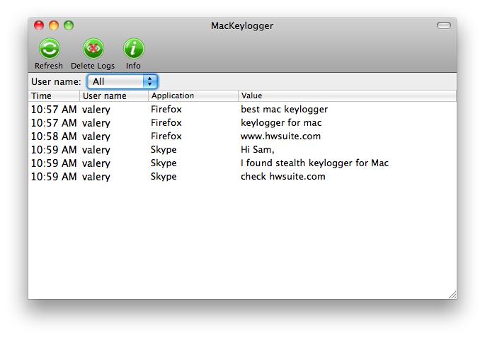 MacKeylogger Produkt - Keylogger overvåkingsprogram